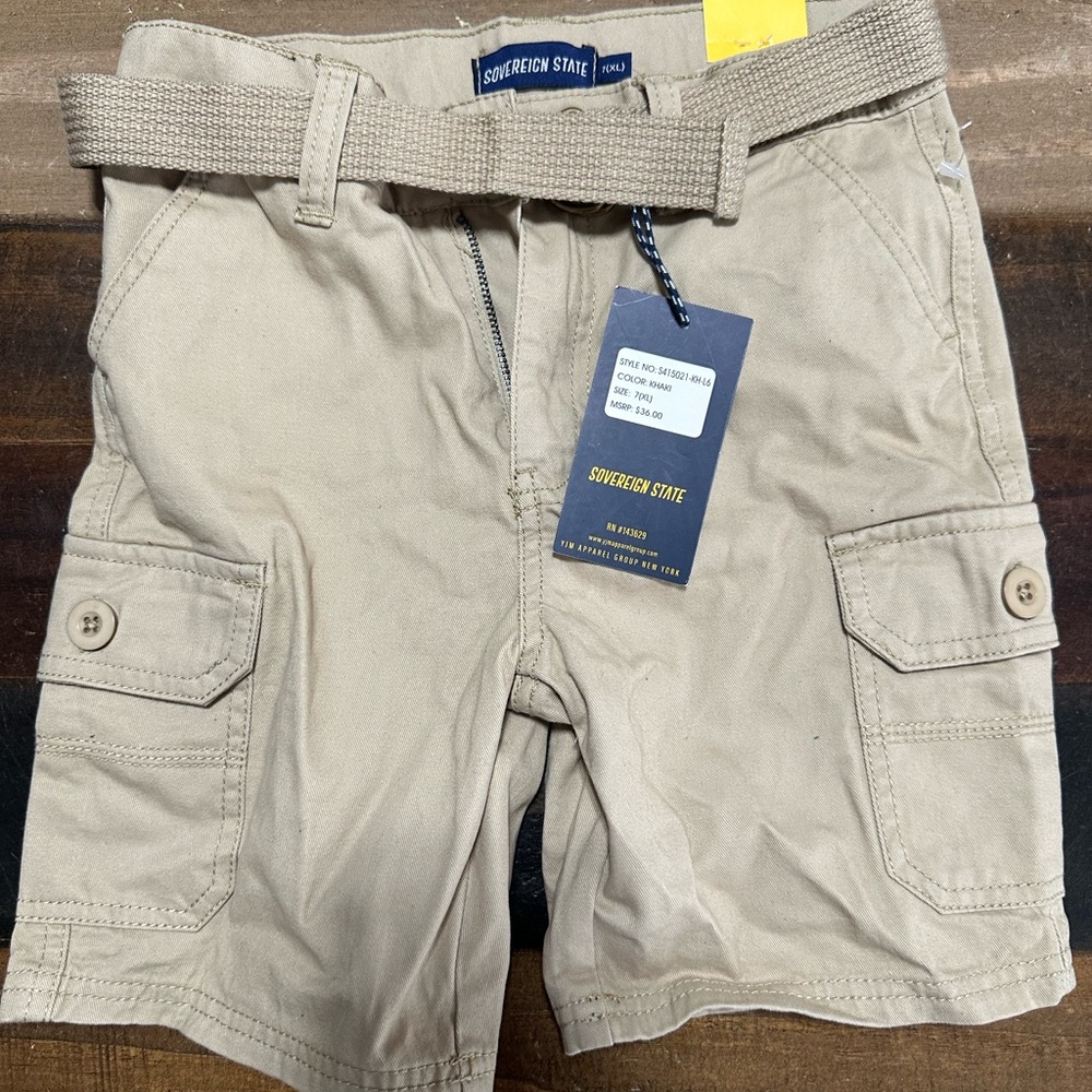 Tan Cargo Shorts